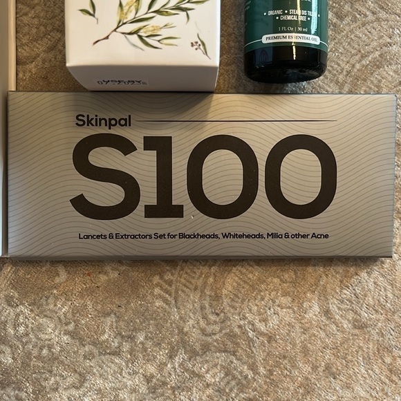 Brand New Skincare Set Tea Tree Oil Jade Facial Roller Acne Extraction Tool Kit - Picture 7 of 16